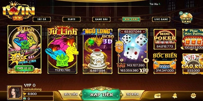 Giới Thiệu Iwin Với Những Tính Năng Nổi Bật Hấp Dẫn 2 Hệ thống trò chơi đa dạng và phong phú