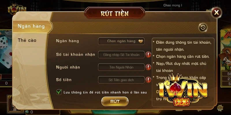So Sánh Ưu Nhược Điểm Của Rút Tiền Iwin Từng Loại Hình 2 Rút tiền qua ngân hàng nội địa