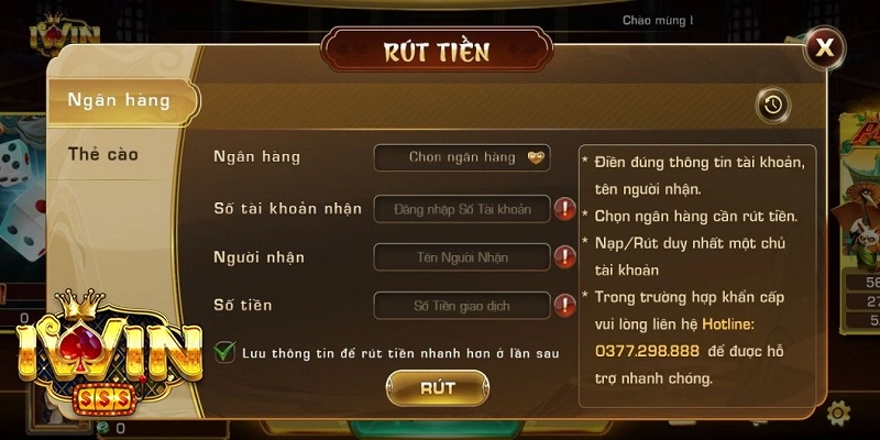 Tìm Hiểu Nguyên Nhân Rút Tiền Iwin 3 Tiếng Chưa Về 3 Kiểm tra thông tin tài khoản ngân hàng