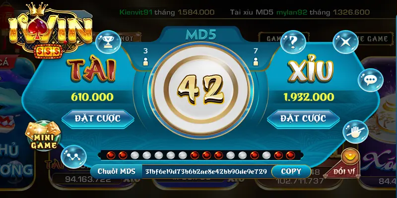 Giải Trí Tuyệt Vời Cùng Tài Xỉu Md5 Iwin Trực Tuyến 3 Cảm giác hồi hộp và kịch tính trong từng ván cược